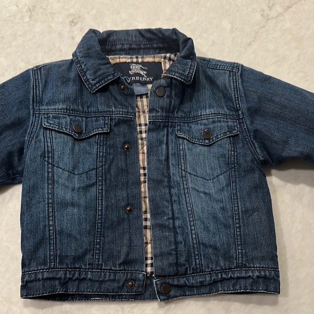 Denim Jacket for Kids by Burberry - Blue